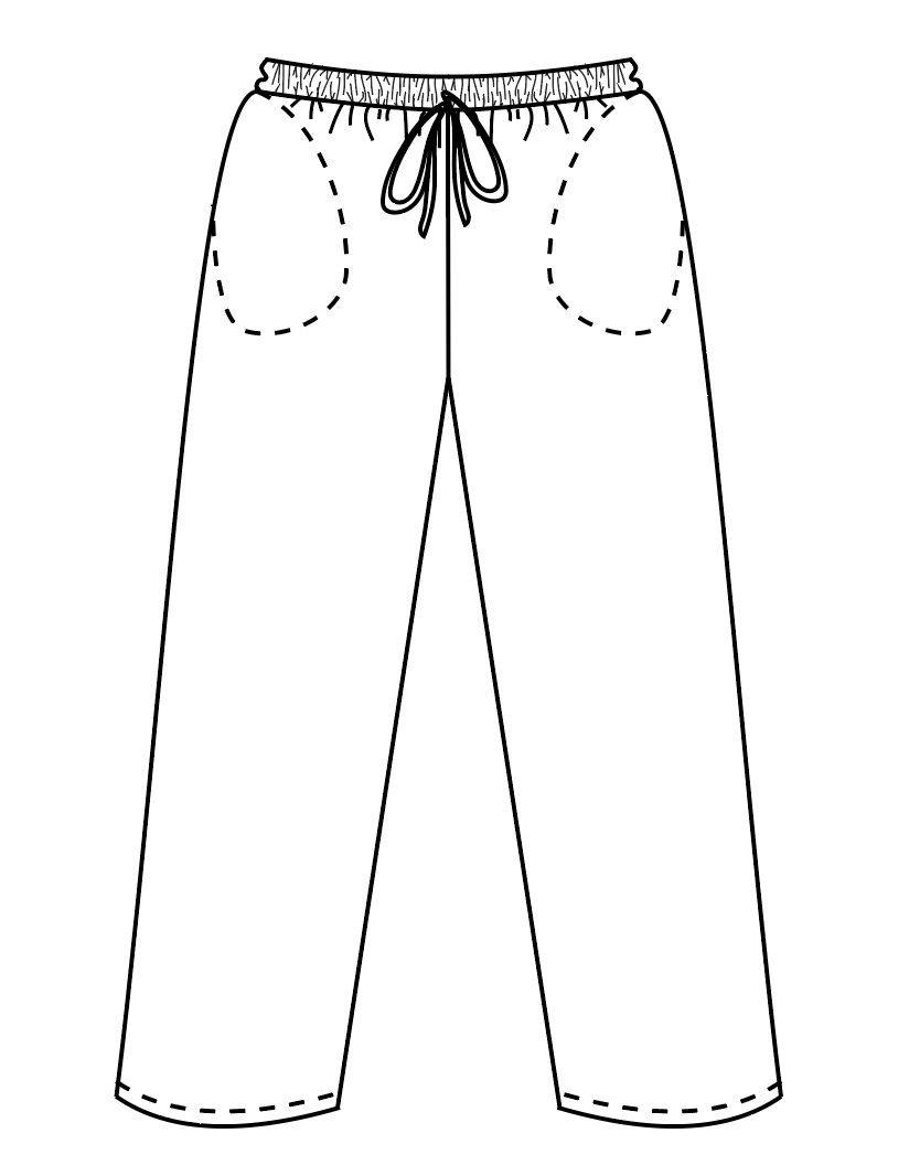 BASIC PANTS WITH TIE SIZE 4-6 - A4 PDF