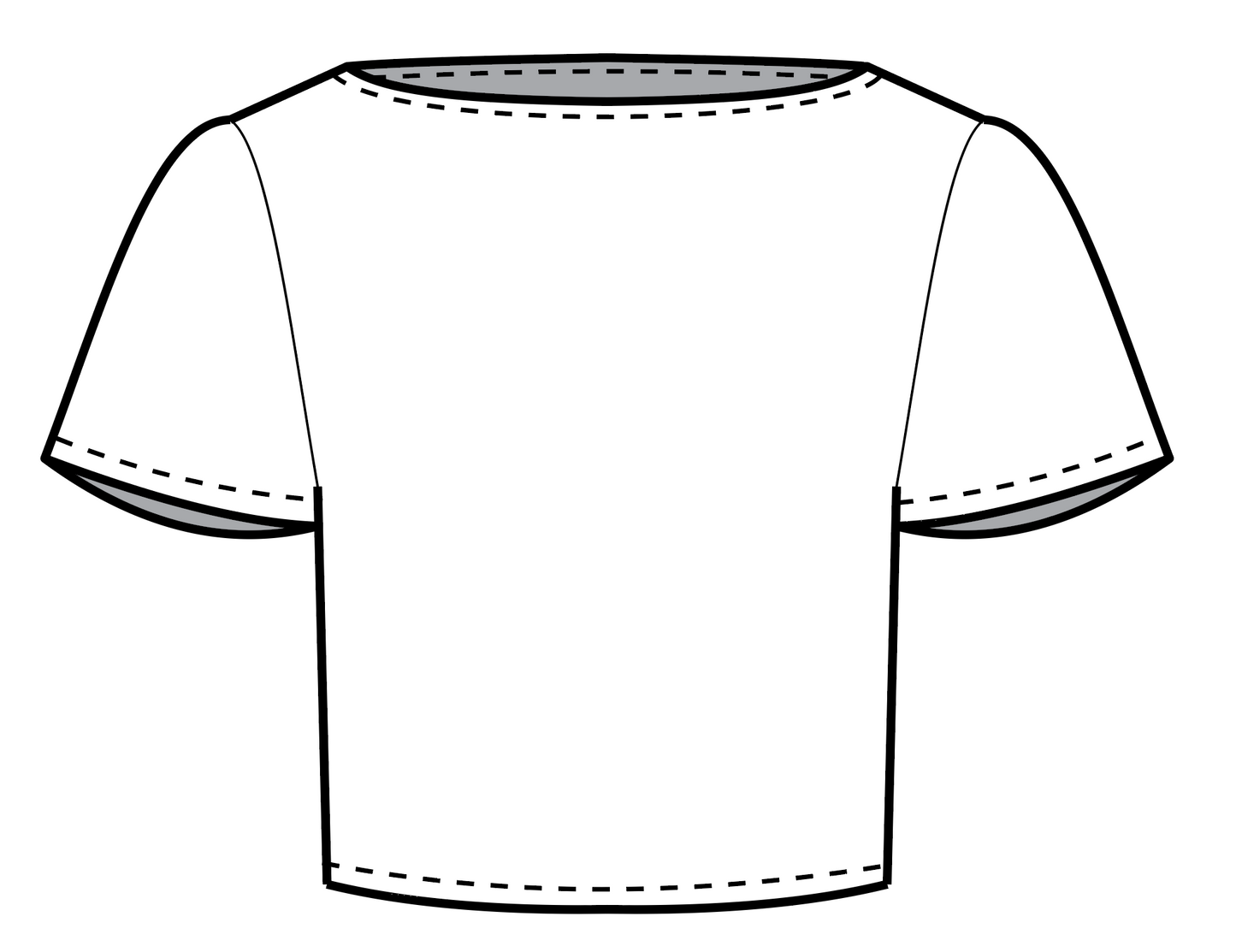 TOP - SHORT SLEEVED BASIC SIZE 14 - A4 Format